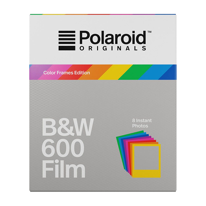 Polaroid Originals 600 B&W Film with Color Frames