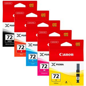 Canon PGI-72 (Multi Pack MB / C / M / Y / R) Ink Cartridges