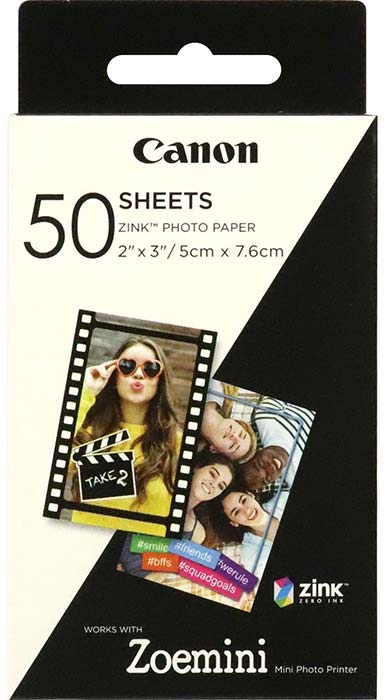Canon ZINK 2x3inch Photo Paper x50 Pack