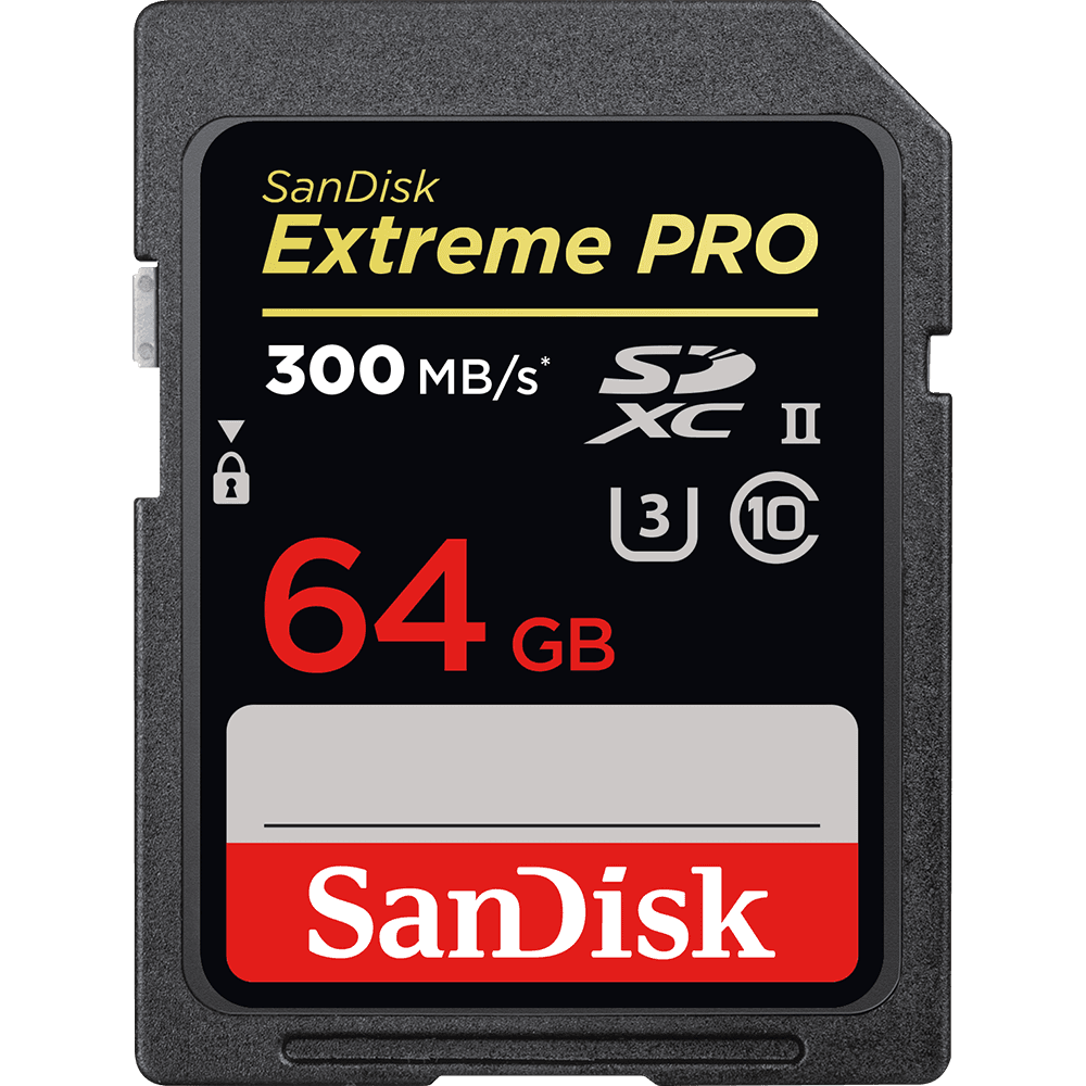 Sandisk 64GB Extreme Pro SDXC UHS-II 300MB/s