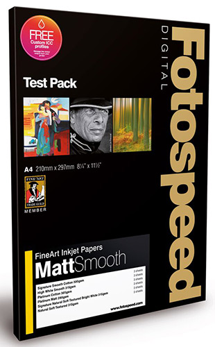 Fotospeed Fine Art Matt Smooth Test Pack