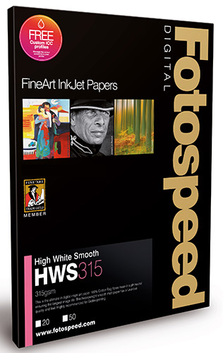Fotospeed High White Smooth 315 Paper - A3 - 25pk