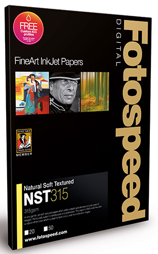 Fotospeed Natural Soft Textured 315 Paper - A3 Plus - 25pk