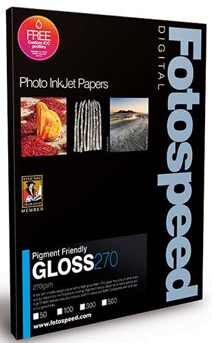 Fotospeed PF Gloss 270 Photo Quality Paper - 5x7 - 100pk