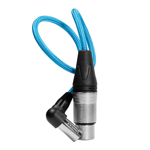 Kondor Blue 17-inch Right Angle Mini XLR to XLR for BMPCC 6K Pro/C70