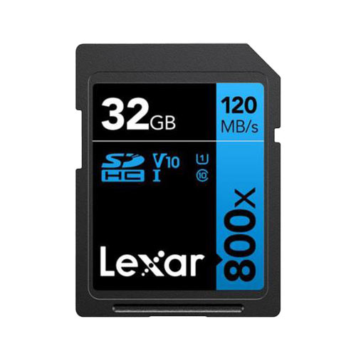 Lexar SDHC Blue Series UHS-I 800x 32GB V10