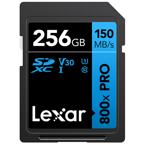 Lexar SDXC PRO Blue Series UHS-1 800x 256GB V30 Memory Card