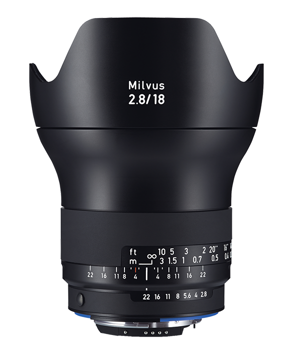 Zeiss Milvus F2.8 18mm Lens ZF.2 Mount