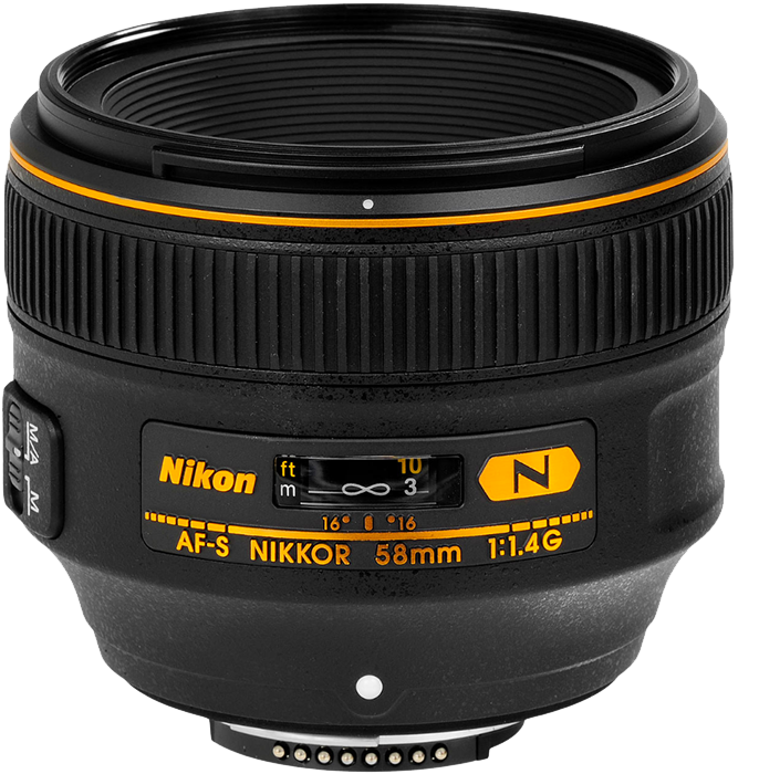 Nikon 58mm f1.4G AF-S NIKKOR Lens