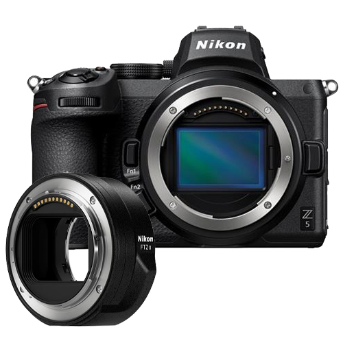 Nikon Z 5 Mirrorless Camera Body FTZ II Adapter Bundle Clifton