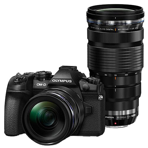 Olympus OM-D E-M1 Mark II Digital Camera with 12-40mm PRO and 40-150mm PRO Lenses