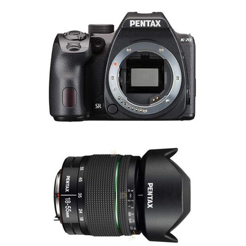Pentax K-70 with 18-55mm WR Lens Kit Black Ex Demo