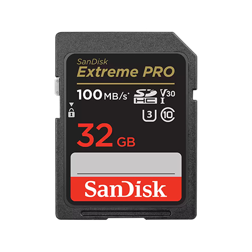 SanDisk 32GB Extreme Pro SDHC Memory Card 100MB/s UHS-I Class 10 U3 V30 with RescuePro Deluxe