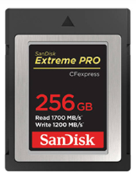 SanDisk Extreme Pro CFexpress Card Type B 256GB 1700 MB/s