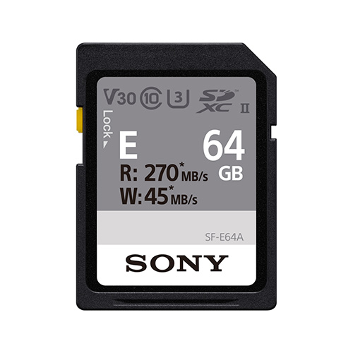 Sony SDXC SF-E Series 64GB UHS-II V30 - SFE64A