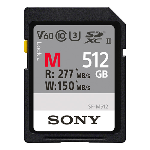 Sony SF-M Series UHS-II 277MB/s 512GB Memory Card