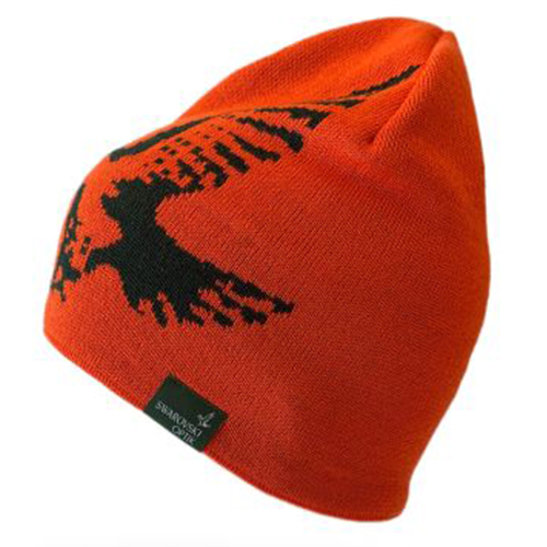 Swarovski Merino Beanie Hat - Orange