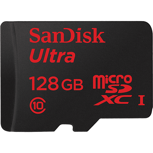 Sandisk 128GB microSDXC Ultra Card with Adapter