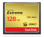 Sandisk 128GB Extreme 120 MBs Compact Flash