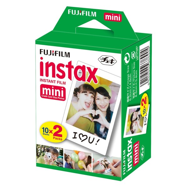 Fujifilm Instax Mini Credit Card Size Glossy Photo Film x 40 Prints