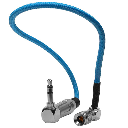 Kondor Blue 10-inch DIN 1.0/2.3 to 3.5mm Right Angle Time Code Cable for R5C Tentacle Sync