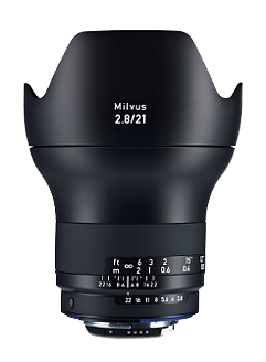 Zeiss Milvus F2.8 21mm Lens ZF.2 Mount