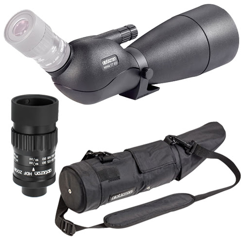 Opticron MM4 77 GA ED Angled Scope with 40862 HDF T Zoom and Black Stay-On Case