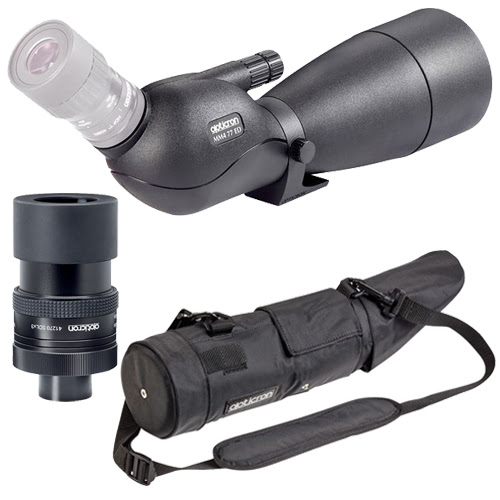 Opticron MM4 77 GA ED Angled Scope with SDL v3 Zoom and Black Stay-On Case