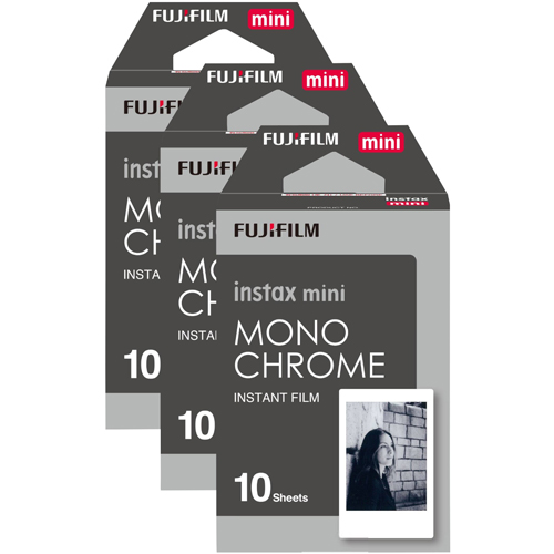 Fujifilm Instax Mini Instant Photo Film - Monochrome, 30 Shot Pack