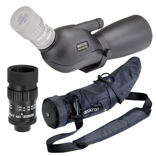 Opticron MM4 60 GA ED Angled Body with HDF Zoom Eyepiece and Black Stay-on-Case