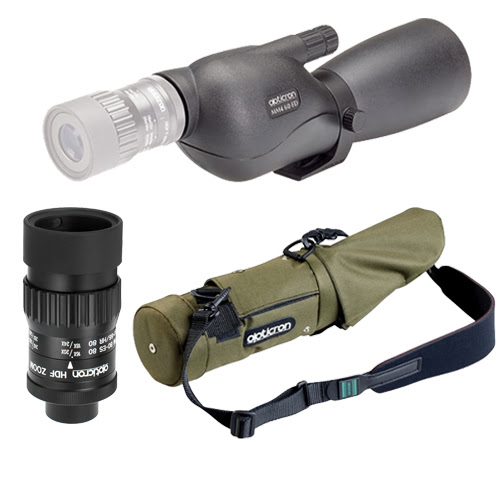 Opticron MM4 60 GA ED Straight Body with HDF Zoom Eyepiece and Green Stay-on-Case