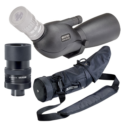 Opticron MM4 60 GA ED Angled Body with SDLv3 Eyepiece and Black Stay-on-Case