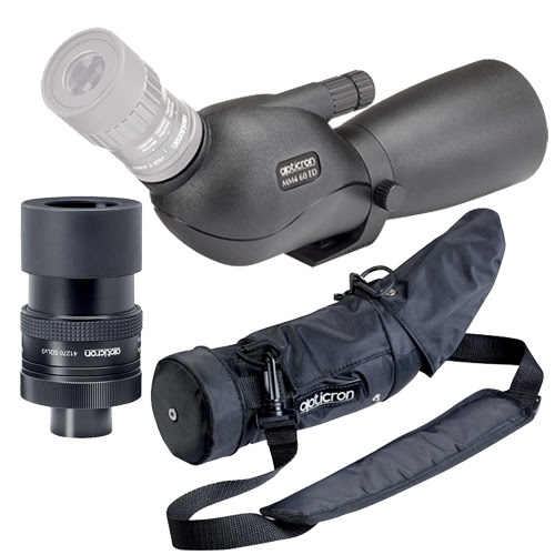 Opticron MM4 60 GA ED Angled Body with SDLv4 Eyepiece and Black Stay-on-Case