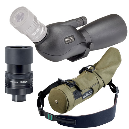 Opticron MM4 60 GA ED Angled Body with SDLv4 Eyepiece and Green Stay-on-Case