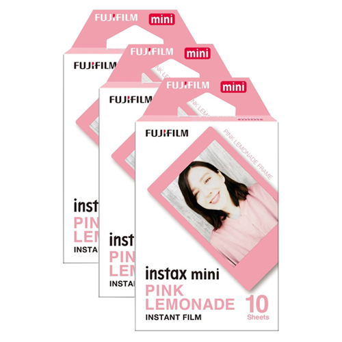 Fujifilm Instax Mini Instant Photo Film - Pink Lemonade, 30 Shot Pack