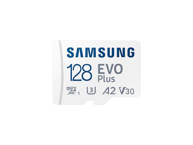 Samsung 128GB EVO Plus microSDXC UHS-I U3 Memory Card with adapter
