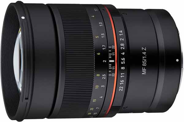 Samyang MF 85mm f1.4 Z Lens - Nikon Z Mount Fit