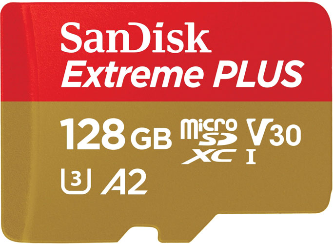 SanDisk Extreme PLUS 128GB MicroSDXC with Adapter 170MB/s