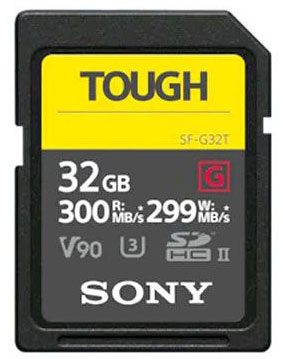 Sony SDXC SF-G Tough Series 32GB UHS-II V90 - SF32TG