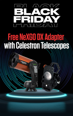 Free Celestron NeXGO DX Adapter with select Celestron Telescopes
