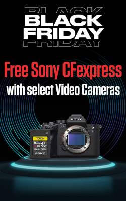 Receive a free Sony CFexpress Card with select Full Frame Video Cameras