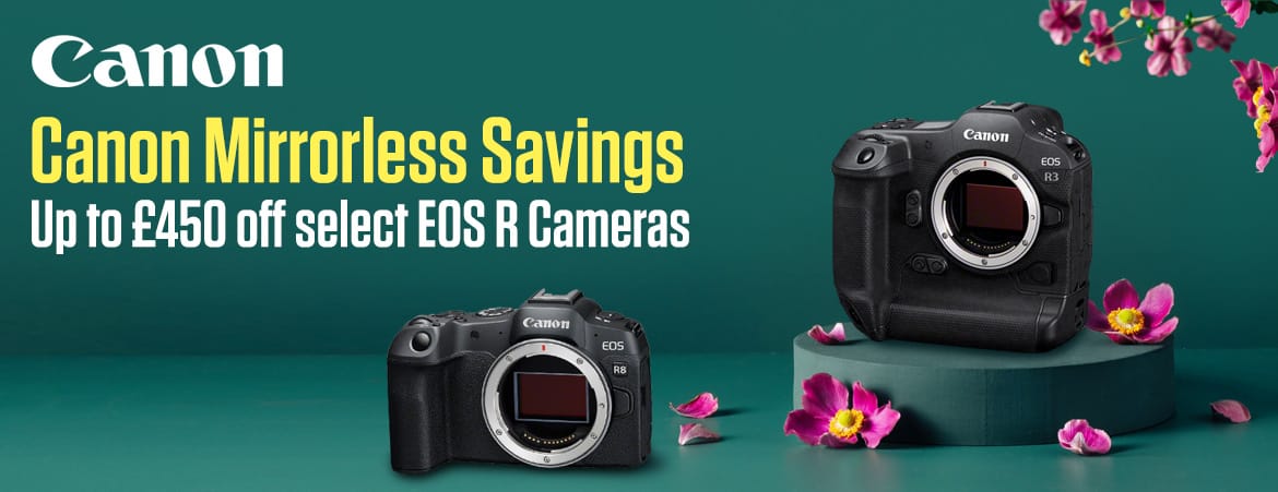 Canon Mirrorless Savings - Up to £450 off select EOS R Cameras