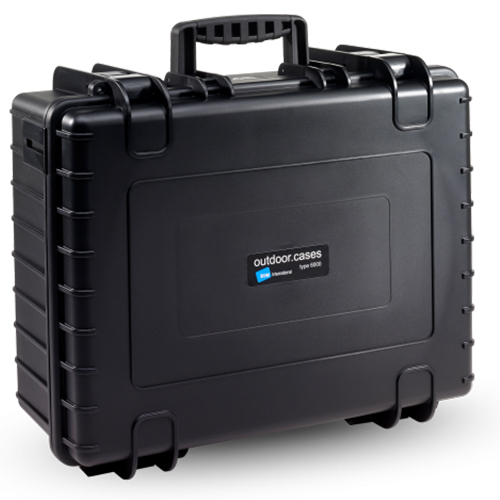 Photos - Camera Bag B&W Outdoor-Case Type 6000 with Foam Insert - Black 6000/B/SI