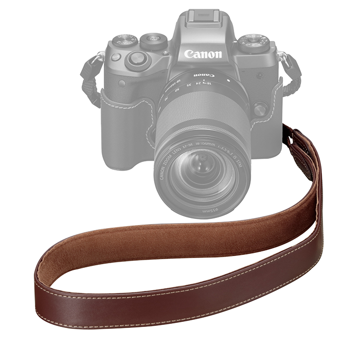 Canon EM-E2 Leather Neck Strap - Brown
