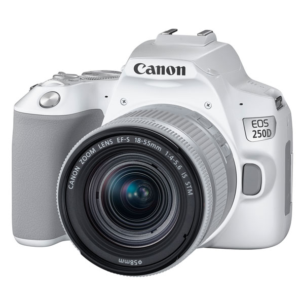 Canon EOS 250D Digital Camera with EF-S 18-55mm f4-5.6 IS STM Lens Kit - White