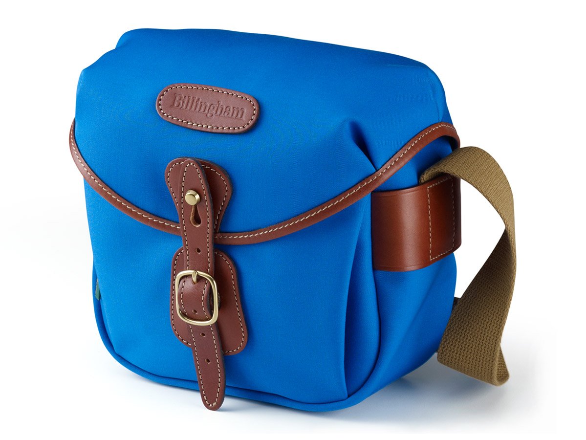 Billingham Hadley Digital  - Imperial Blue Canvas-Tan Leather