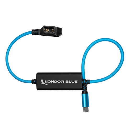 Kondor Blue 16-inch D-Tap to USB C Power Delivery Cable - Kondor Blue