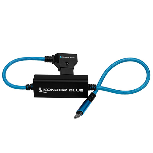 Kondor Blue 16-inch D-Tap to USB C Power Delivery Cable - Kondor Blue
