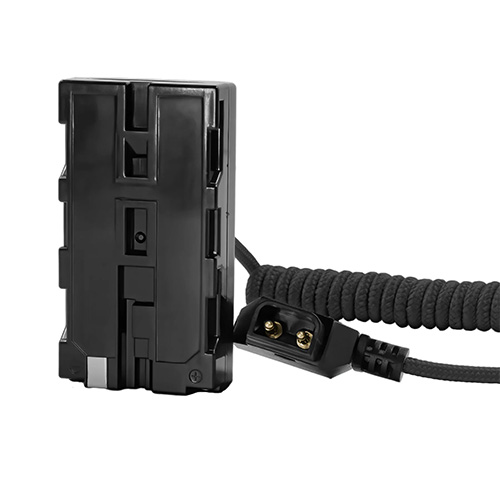 Kondor Blue D-Tap to Sony L-Series NPF Dummy Battery Cable - Raven Black