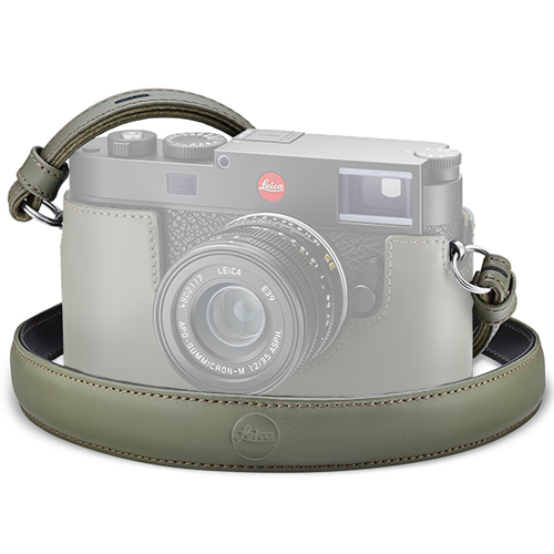 Leica Leather Carrying Strap for M11 - Olive Green